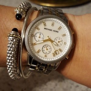 Michael Kors Two Tone chronograph watch!!💕